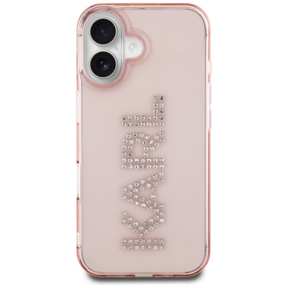 Husa pentru iPhone 16 IML Rhinestones, Karl Lagerfeld - Bleu - 2 | YEO