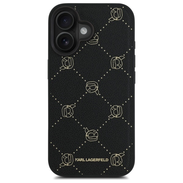 Husa pentru iPhone 16 Leather MagSafe, Karl Lagerfeld - Negru - 3 | YEO