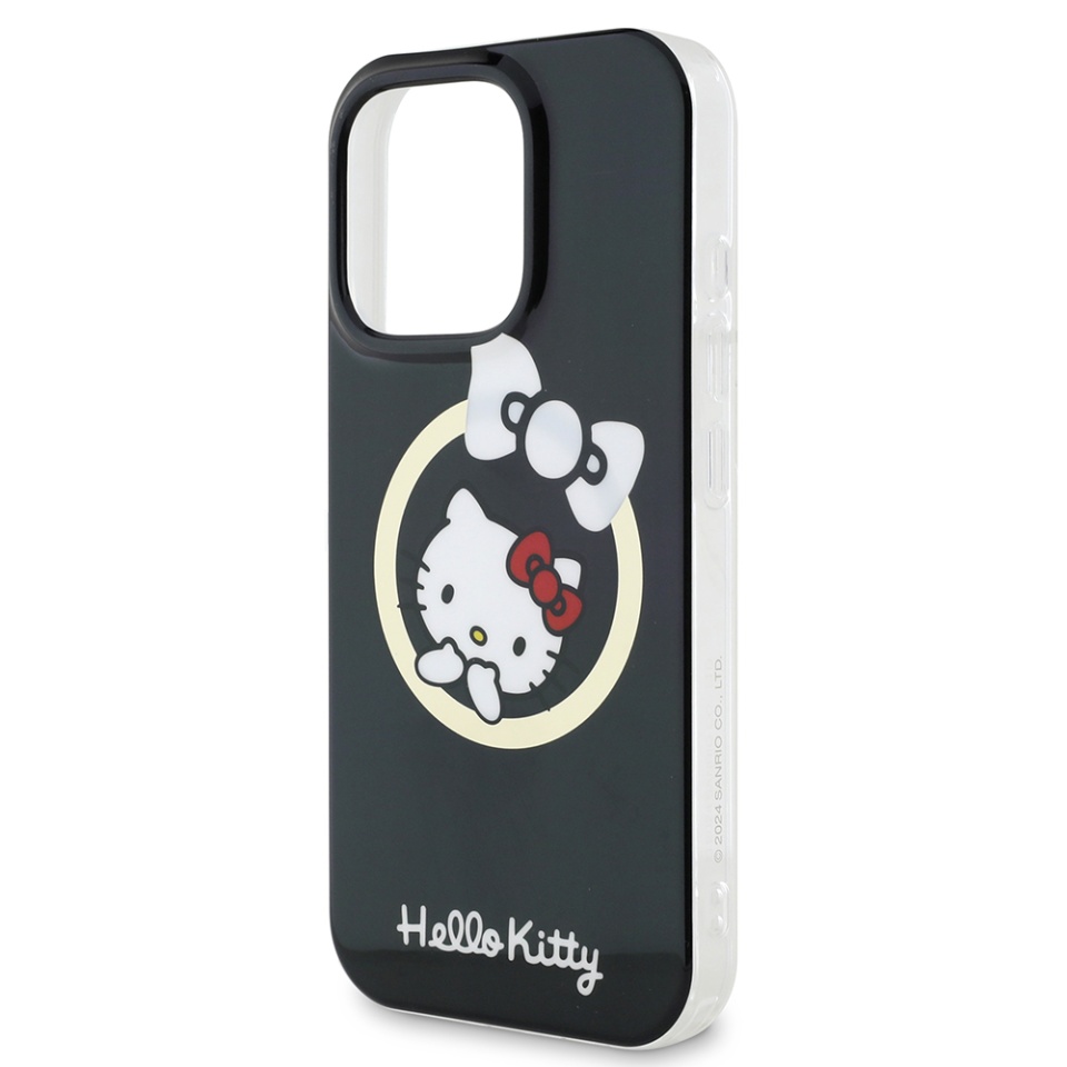 Husa pentru iPhone 16 Pro, Hardcase IML, Hello Kitty - Negru - 3 | YEO