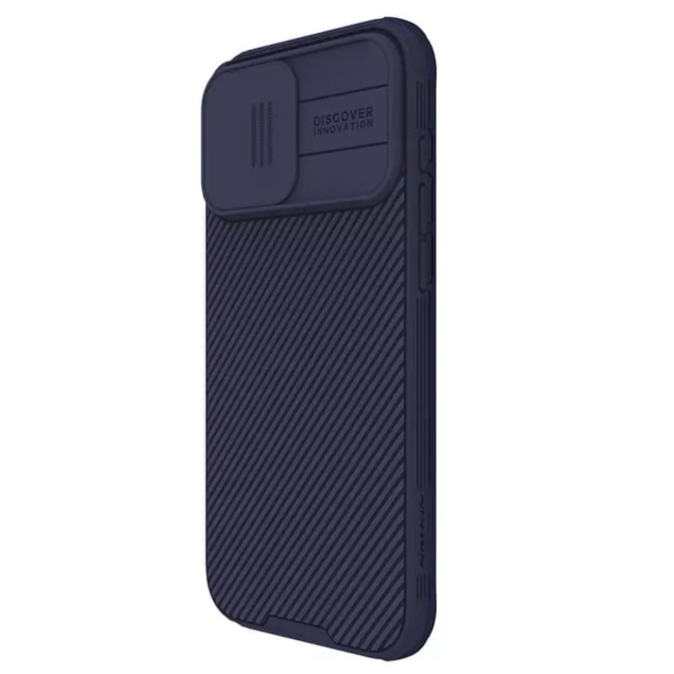 Husa pentru iPhone 16 Pro Max cu inel magnetic si protectie camera Nillkin CamShield - Mov - 2 | YEO