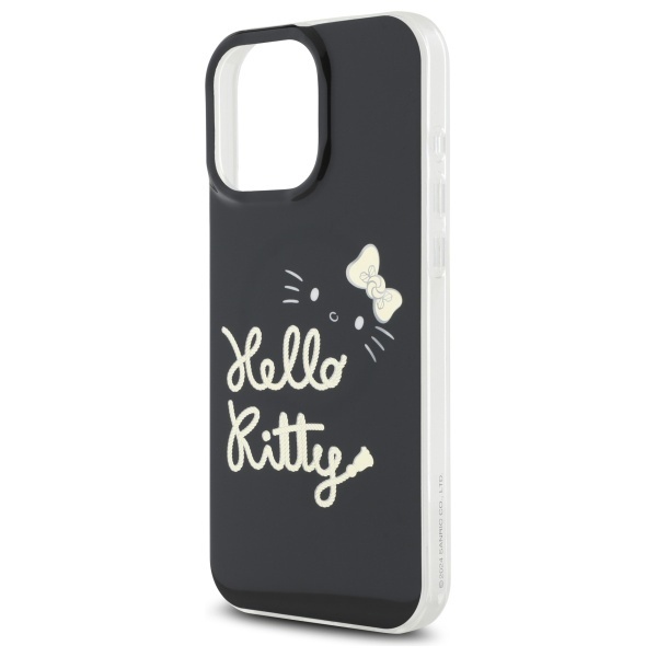 Husa pentru iPhone 16 Pro Max, Hardcase IML, Hello Kitty - Negru - 3 | YEO