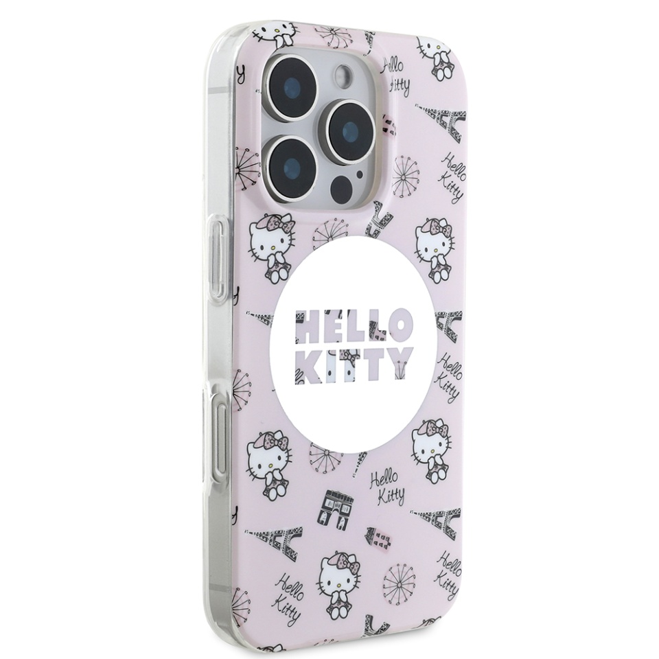 Husa pentru iPhone 16 Pro Max, Hardcase IML, Hello Kitty - Roz - 3 | YEO