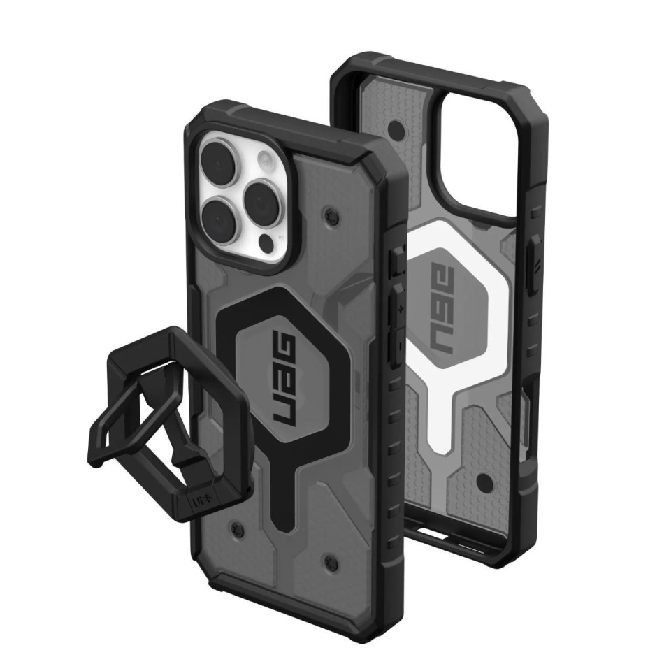 Husa pentru iPhone 16 Pro Max, Pathfinder Clear MagSafe, UAG - Cenusiu - 1 | YEO