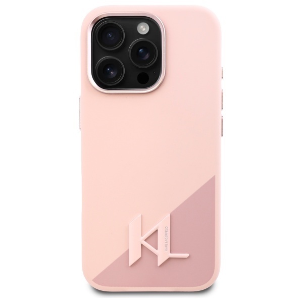 Husa pentru iPhone 16 Pro, Silicone MagSafe, Karl Lagerfeld - Roz - 2 | YEO