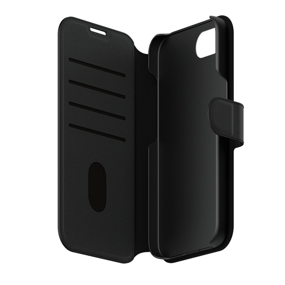 Husa pentru iPhone 16e, PanzerGlass, CARE Feature Case Tango Two-in-One Wallet, Tip Carte Detasabila 2in1 cu Portofel si Prindere Magnetica, Piele Ecologica, Antisoc, Negru