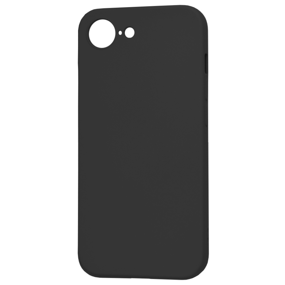 Husa pentru iPhone 16e, SKYDDAR INNOVATION, din Silicon Catifelat, SoftElegance , Negru, set cu sticker - 3 | YEO