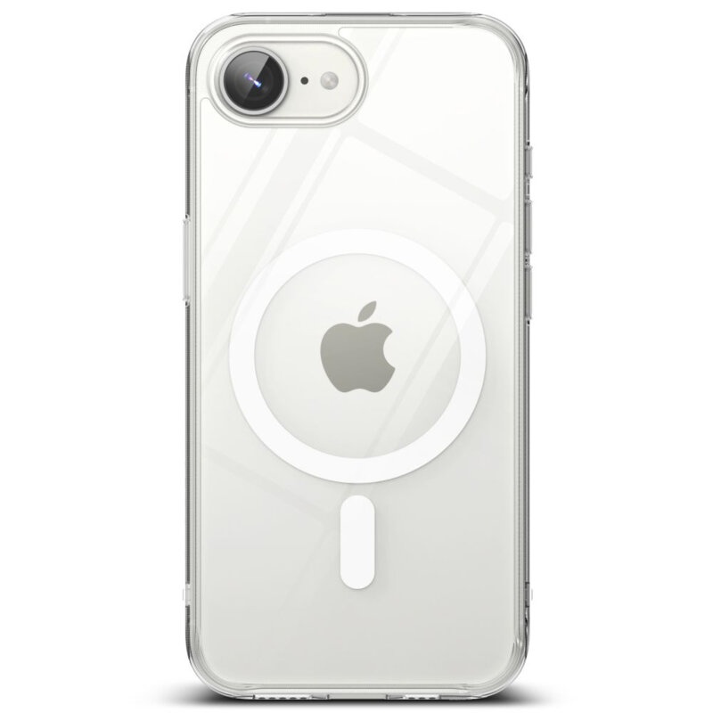 Husa pentru iPhone 16e, SKYDDAR INNOVATION, Shockproof MagSafe, Transparenta, set cu sticker - 1 | YEO