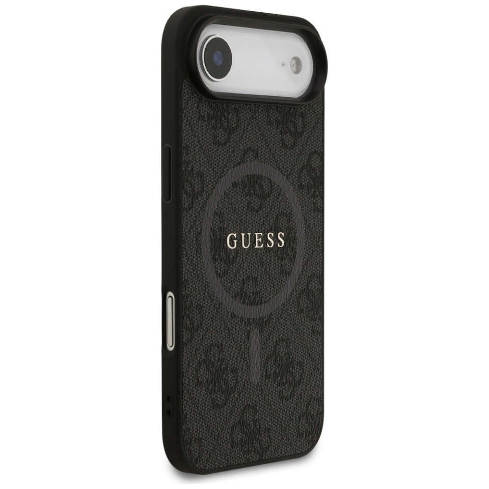 Husa pentru iPhone 17 Air, 4G Ring Classic Logo MagSafe, Guess, Negru - 2 | YEO