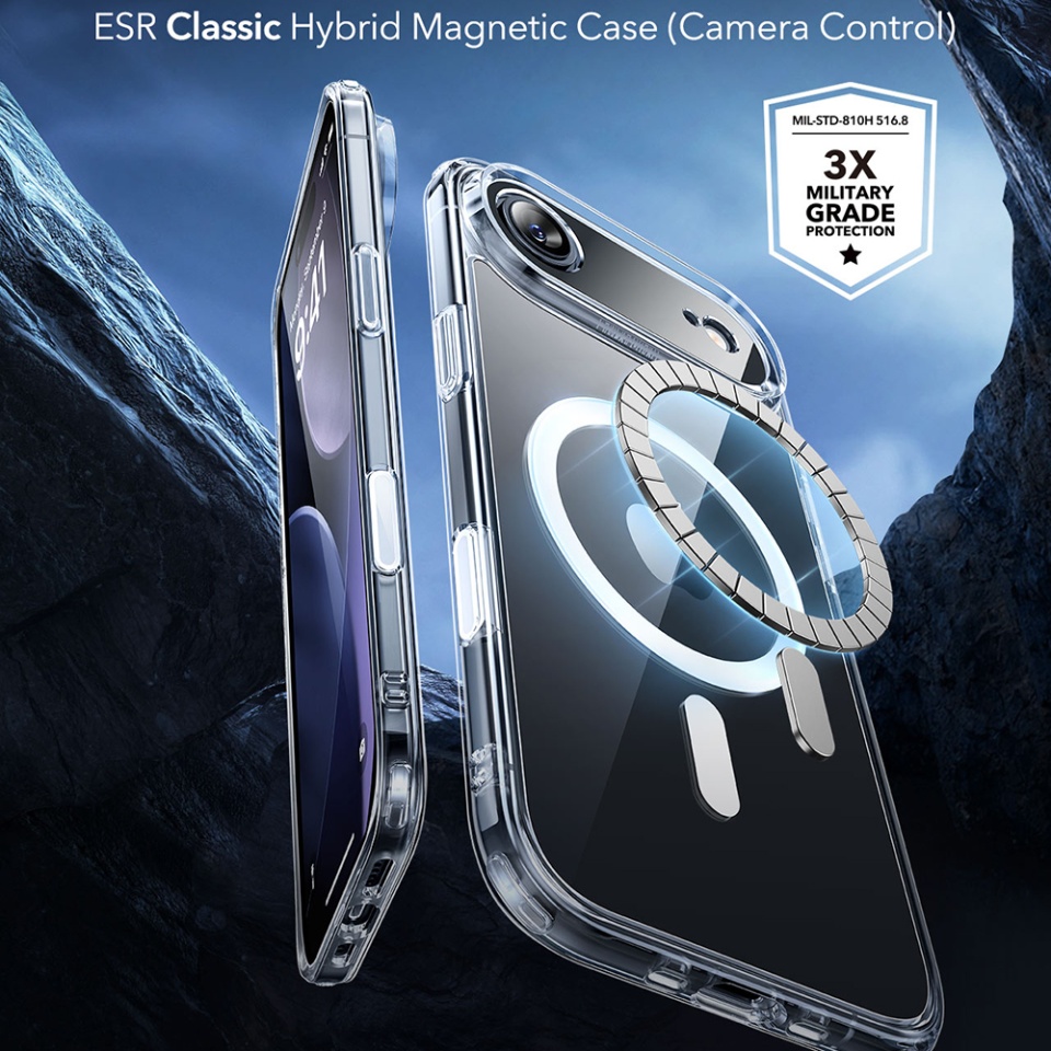 Husa pentru iPhone 17 Air, slim, ESR Classic Hybrid HaloLock, Transparenta - 1 | YEO