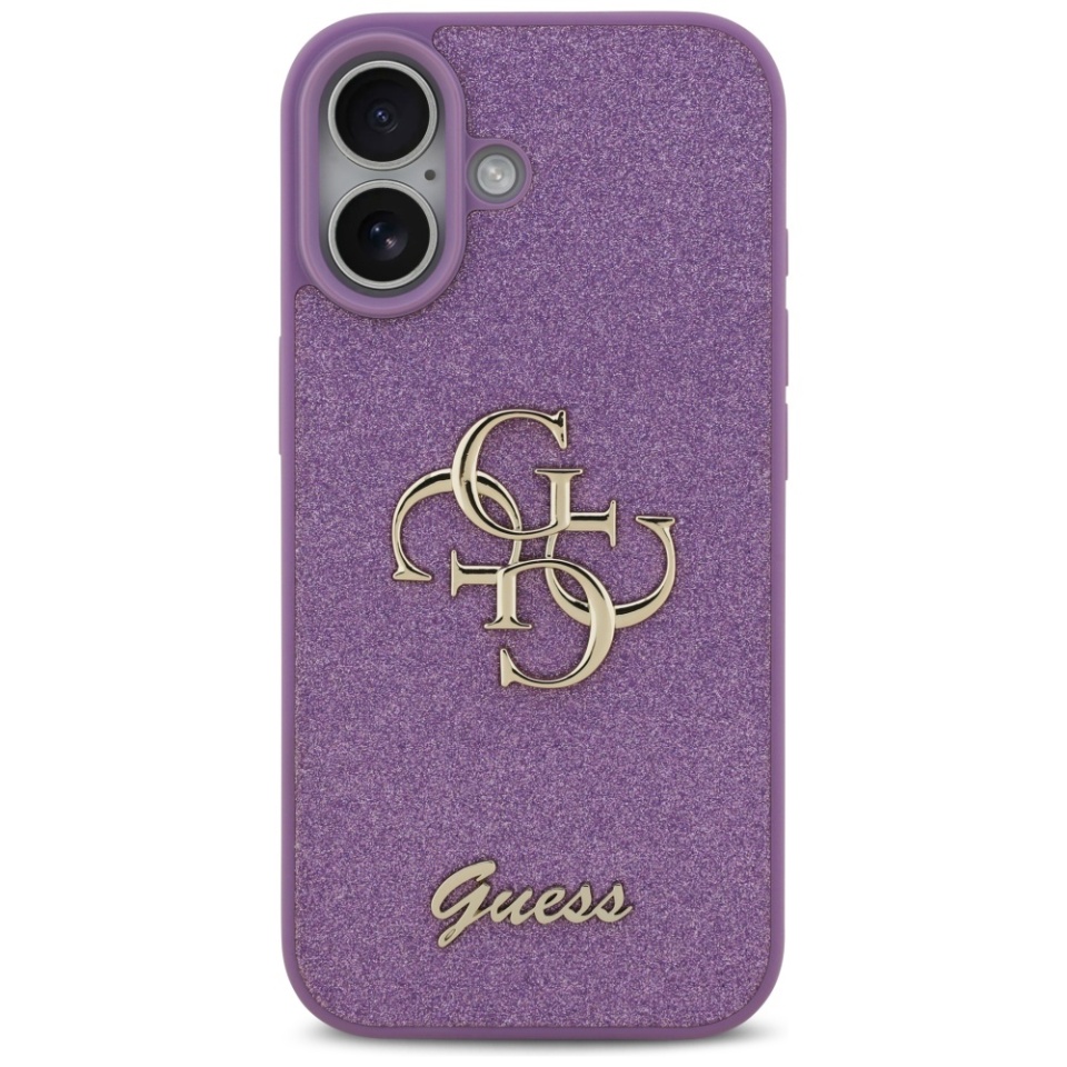 Husa pentru iPhone 17, Glitter Fixed Big 4G, Protectie Slim, Guess, Violet - 1 | YEO