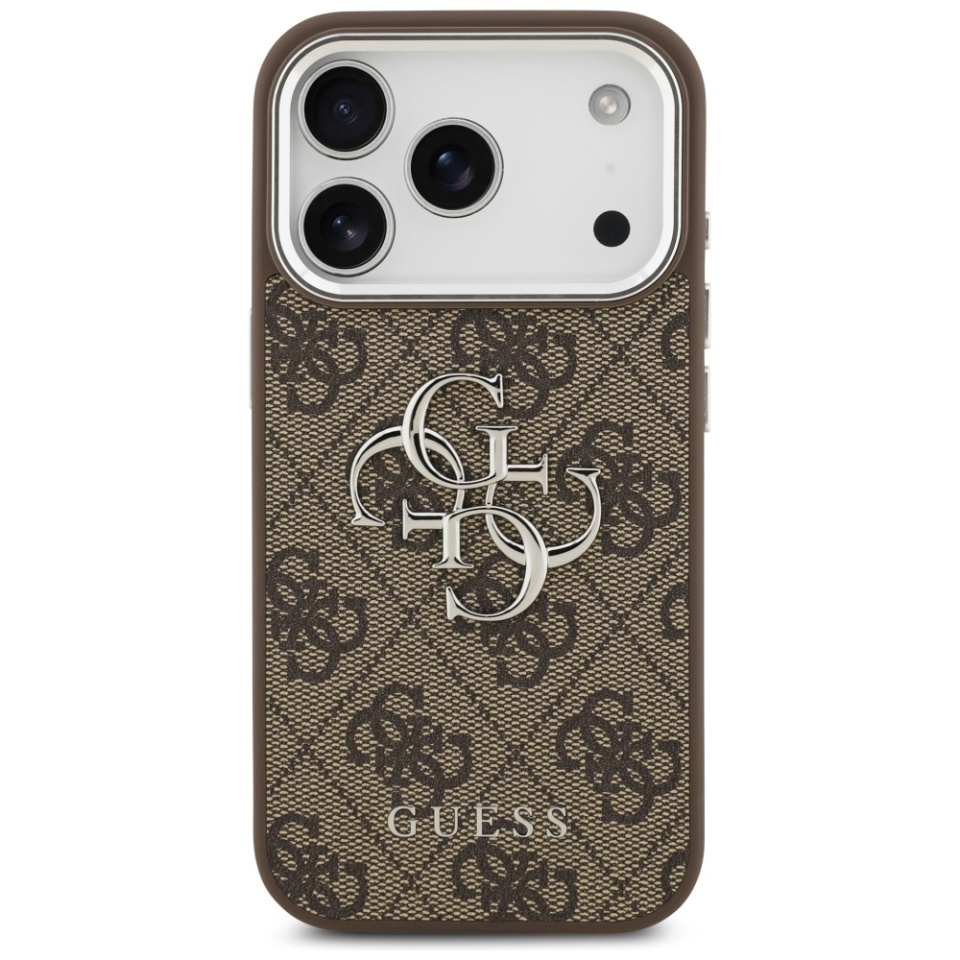 Husa pentru iPhone 17 Pro, Guess Big 4G Logo Classic Logo, Maro - 3 | YEO