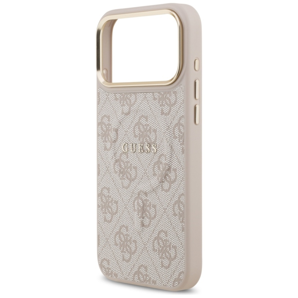 Husa pentru iPhone 17 Pro, Guess, Hardcase 4G Classic MagSafe, Roz - 1 | YEO