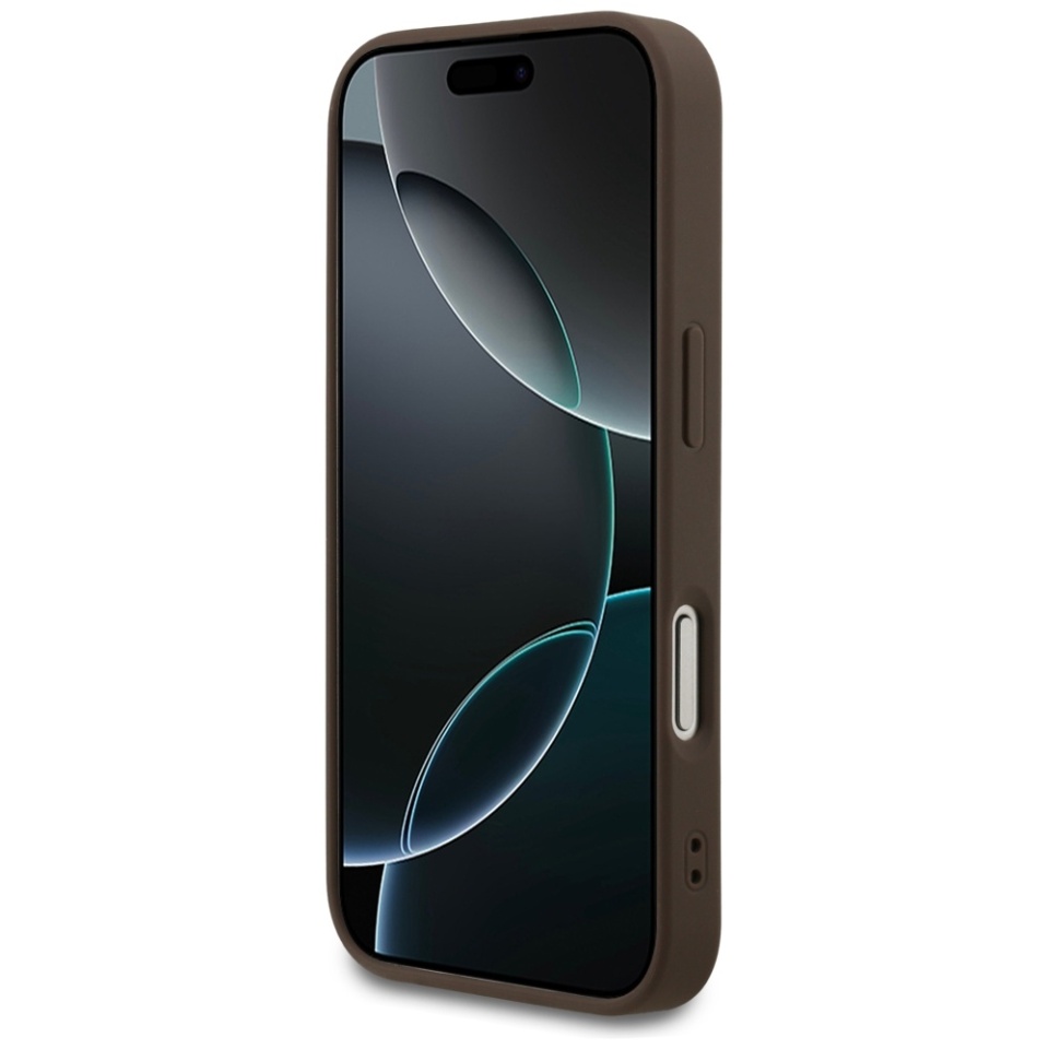 Husa pentru iPhone 17 Pro, Guess Hardcase 4G Classic, Maro - 3 | YEO