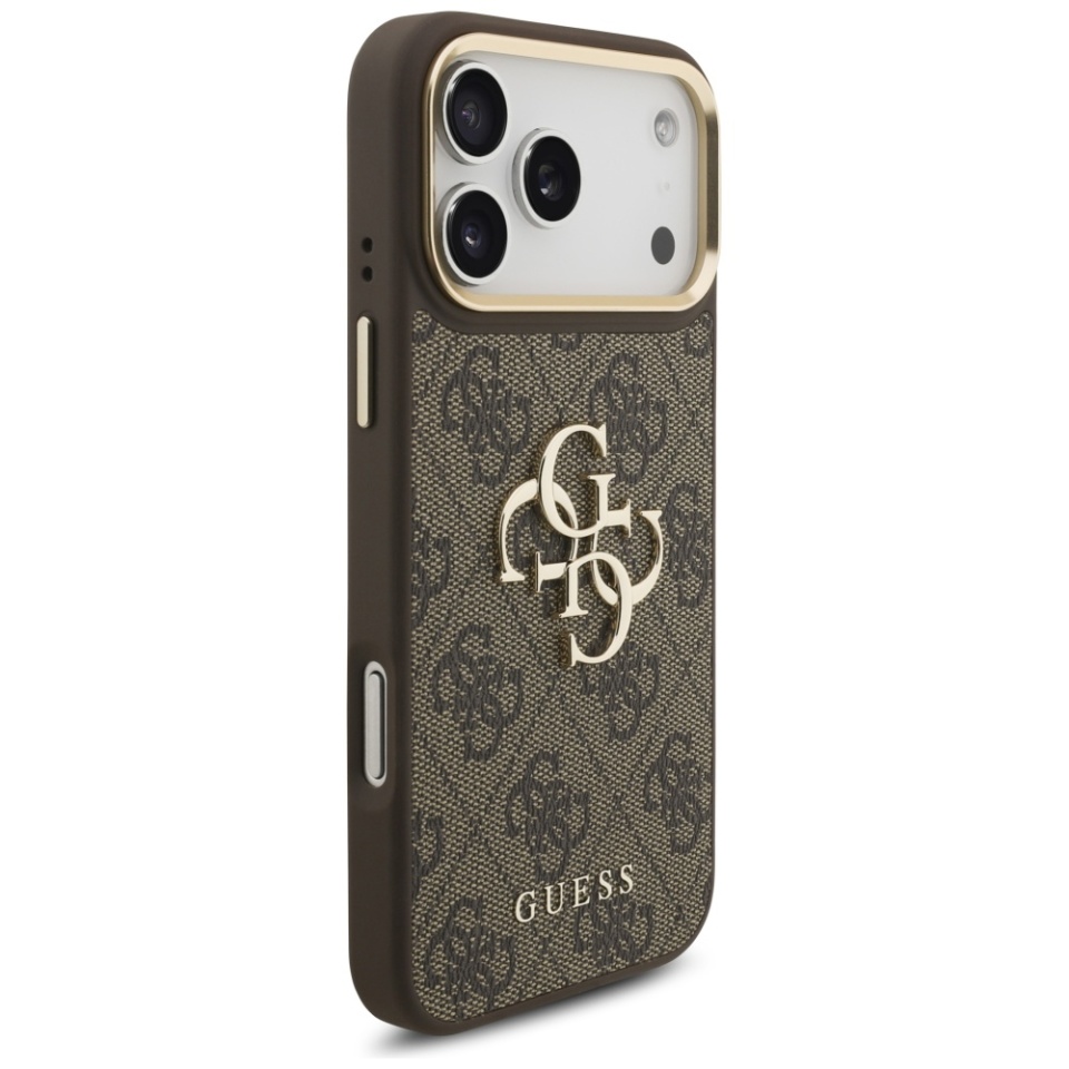 Husa pentru iPhone 17 Pro Max, Silicon 4G Big Metal Logo, Protectie Slim, Maro - 1 | YEO