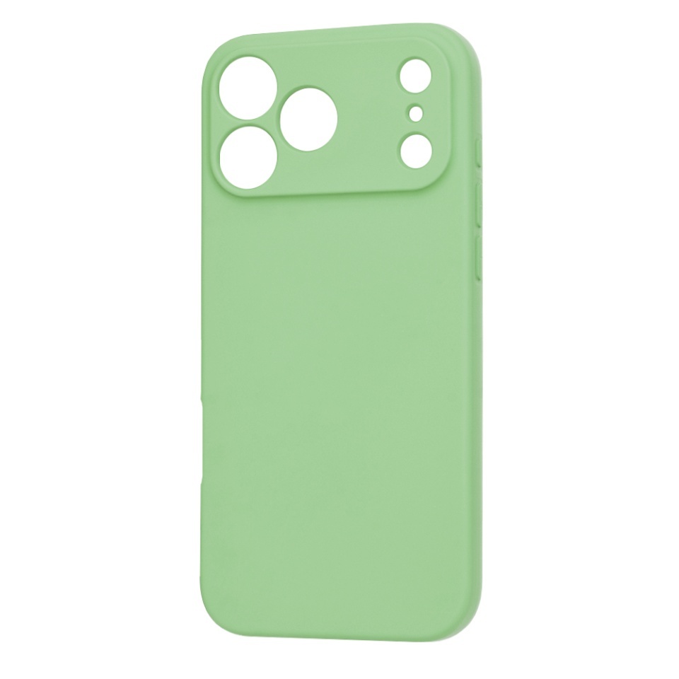 Husa pentru iPhone 17 Pro Max, SKYDDAR INNOVATION, din Silicon Catifelat, SoftFlex Magsafe, set cu sticker, Verde deschis - 1 | YEO