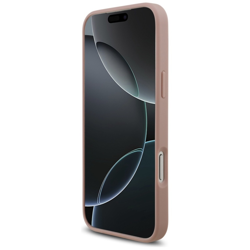 Husa pentru iPhone 17 Pro, Rhinestone Triangle, Guess, Roz - 2 | YEO