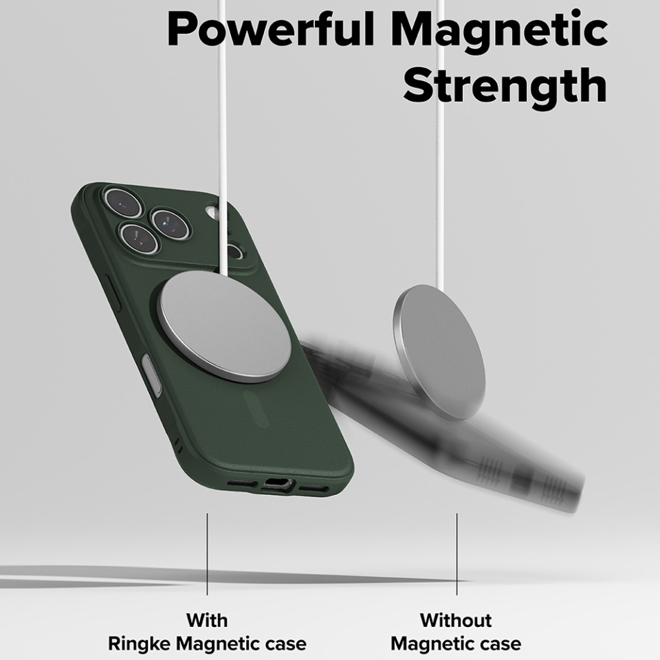 Husa pentru iPhone 17 Pro, Ringke Onyx, Verde - 6