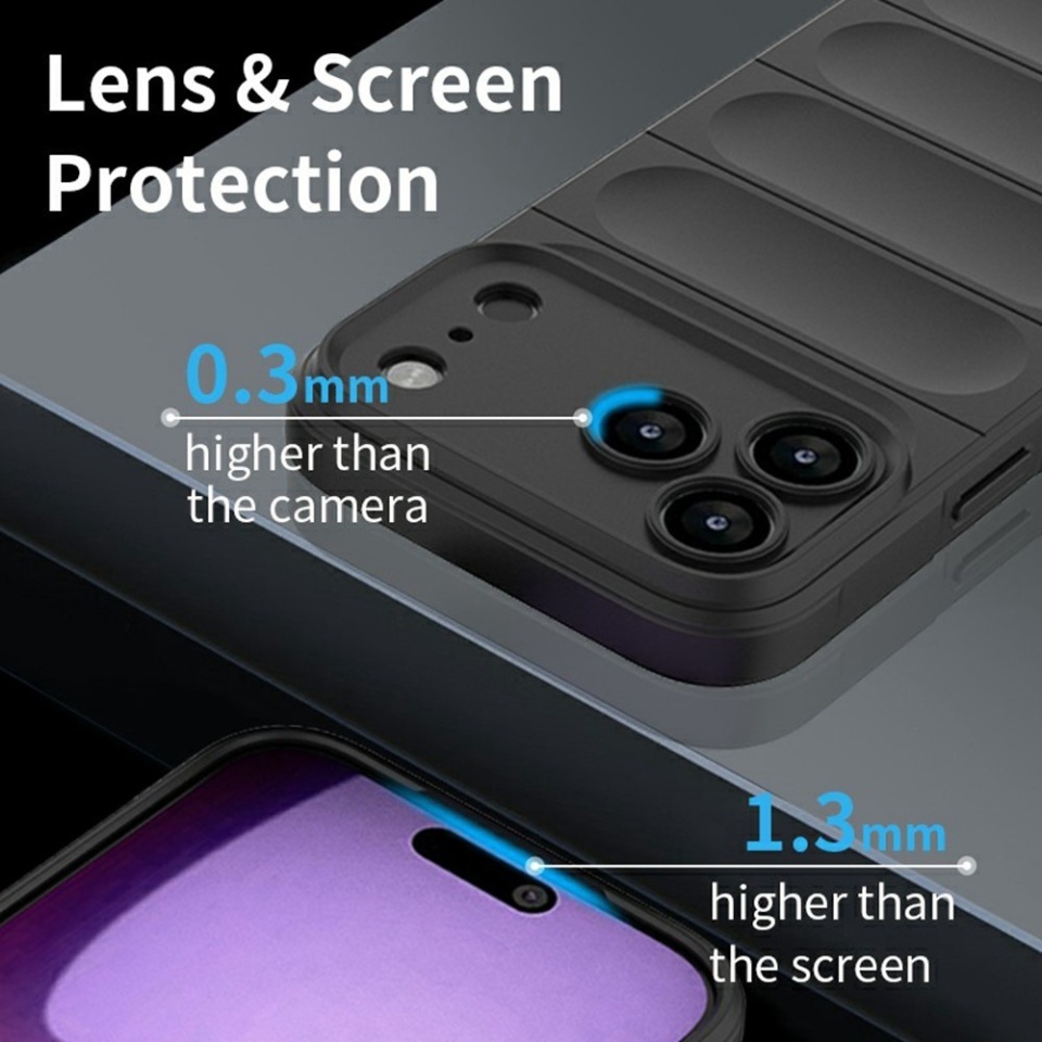 Husa pentru iPhone 17 Pro, SKYDDAR INNOVATION, Magic Shield, din Silicon Mat, set cu sticker, Verde - 3 | YEO