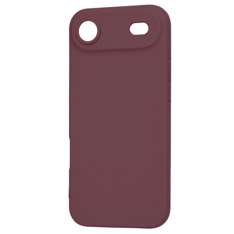 Husa pentru iPhone Air, SKYDDAR INNOVATION, din Silicon Catifelat, SoftFlex Magsafe, set cu sticker, Bordo - 1 | YEO