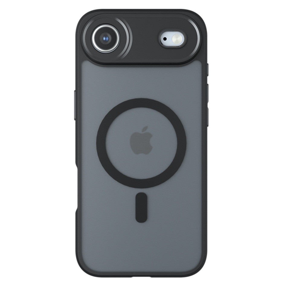 Husa pentru iPhone Air, SKYDDAR INNOVATION, PureFrost MagSafe, AntiSoc, set cu sticker, Negru frost - 1 | YEO