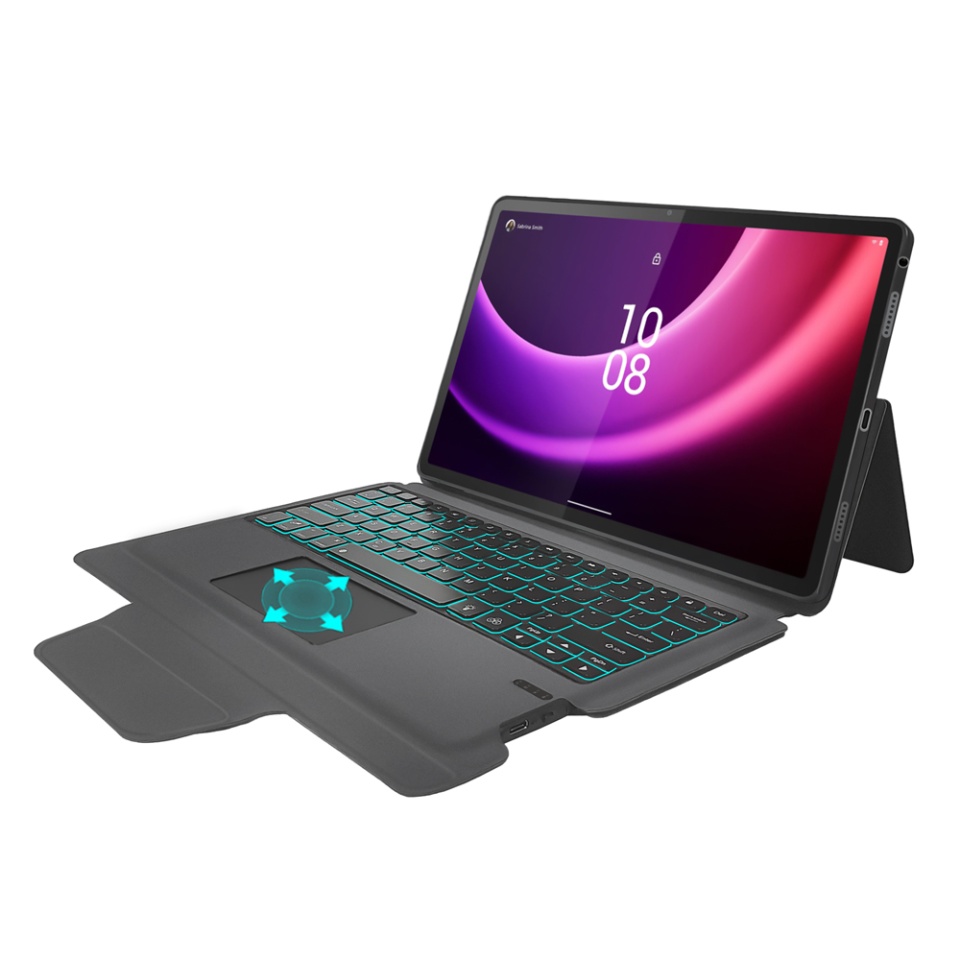Husa pentru Lenovo Tab P11 Gen 2 11.5 cu Tastatura Bluetooth si Protectie 360°, SKDR TabTop Pro - Negru - 1 | YEO