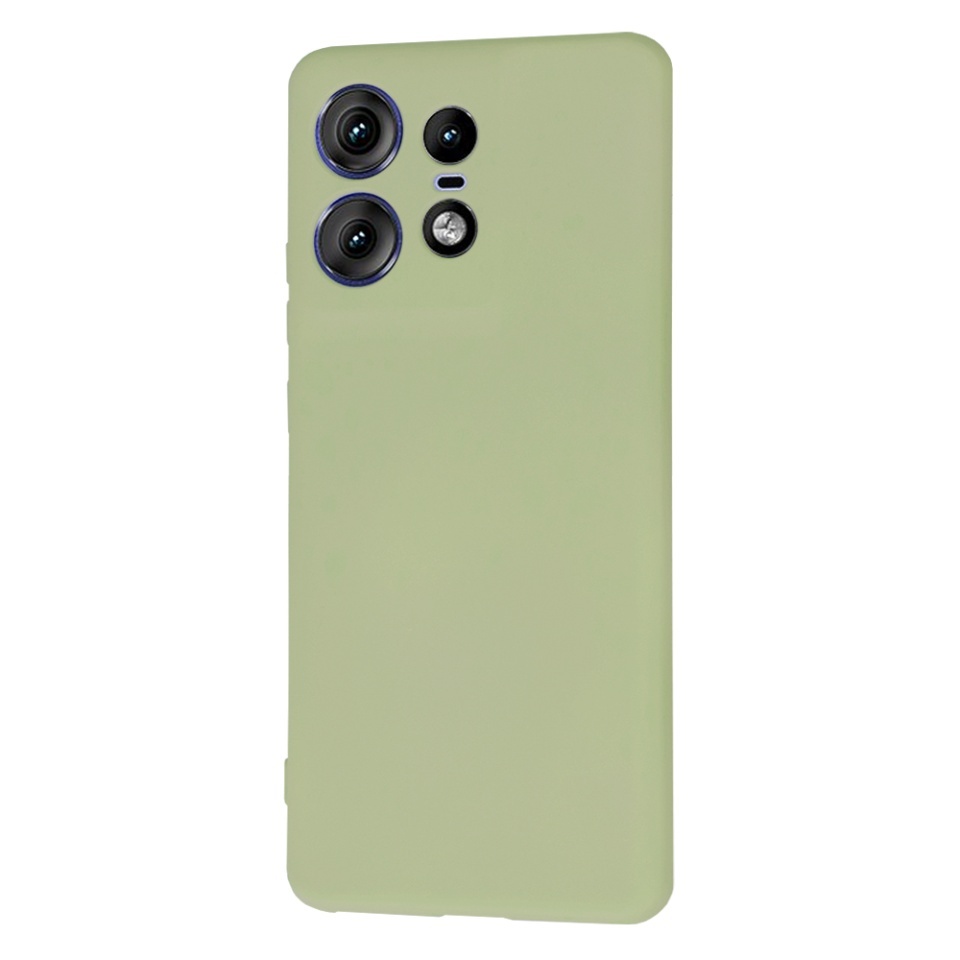 Husa pentru Motorola Edge 50 Pro, SKYDDAR INNOVATION, din Silicon Catifelat, SoftElegance, set cu sticker, Verde - 2 | YEO