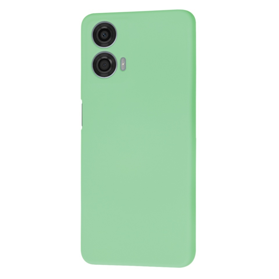 Husa pentru Motorola Moto G24 Power, SKYDDAR INNOVATION, din Silicon Catifelat, SoftElegance, set cu sticker, Verde deschis - 2 | YEO