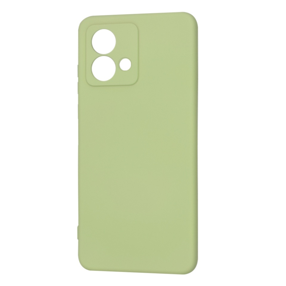 Husa pentru Motorola Moto G84, SKYDDAR INNOVATION, din Silicon Catifelat, SoftElegance, set cu sticker, Verde - 3 | YEO