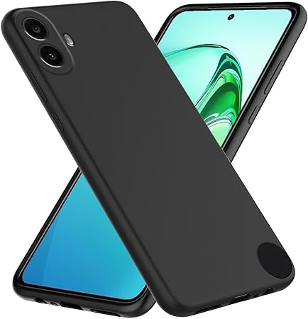 Husa pentru Nothing CMF Phone 1 din Silicon Catifelat, Protectie Premium, Skyddar SoftElegance - Negru