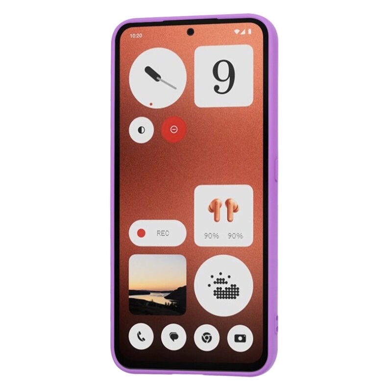 Husa pentru Nothing CMF Phone 1 din Silicon Catifelat, Protectie Premium, Skyddar SoftElegance - Mov - 1 | YEO