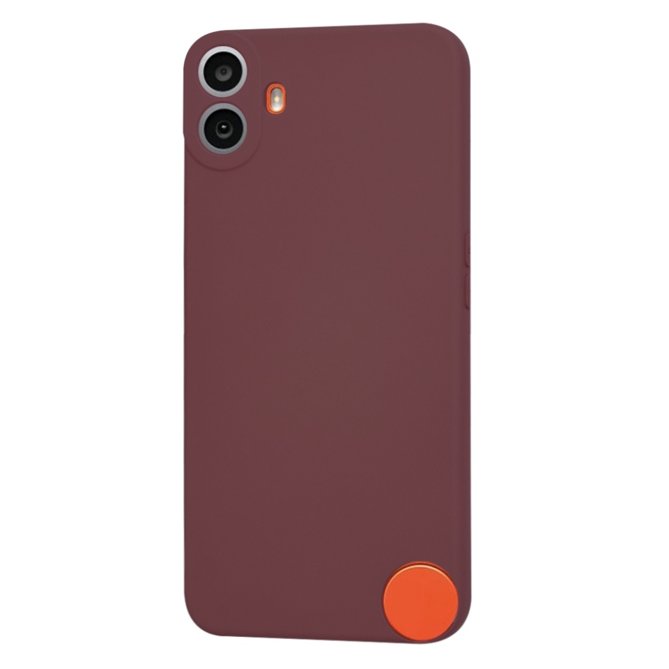 Husa pentru Nothing CMF Phone 1 din Silicon Catifelat, Protectie Premium, Skyddar SoftElegance - Bordo - 2 | YEO