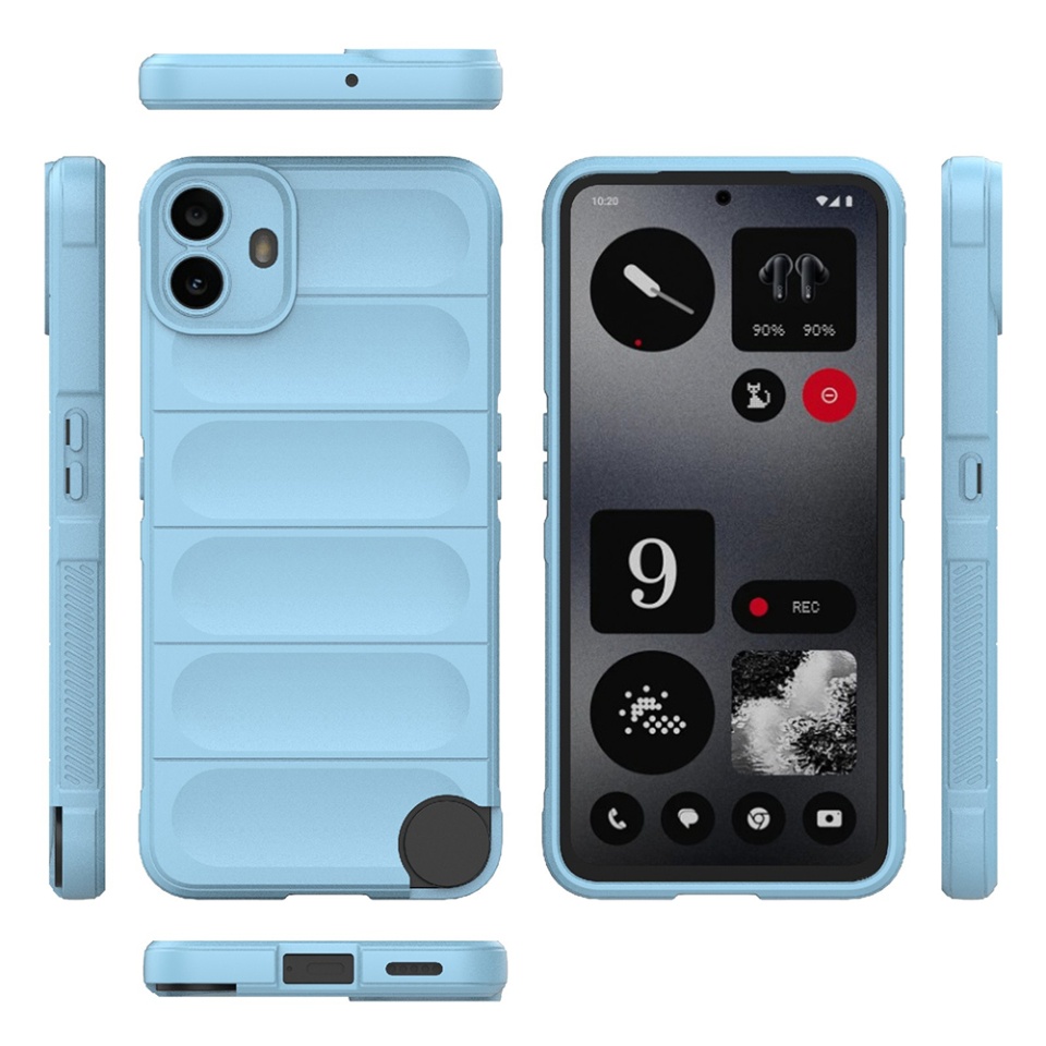 Husa pentru Nothing CMF Phone 1 eleganta, din silicon mat, SKDR Vogue - Bleu - 1 | YEO