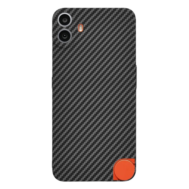 Husa pentru Nothing CMF Phone 1, Finisaj Premium cu Textura de Carbon, Design Elegant, SKDR CarbonFlex - Negru - 1 | YEO