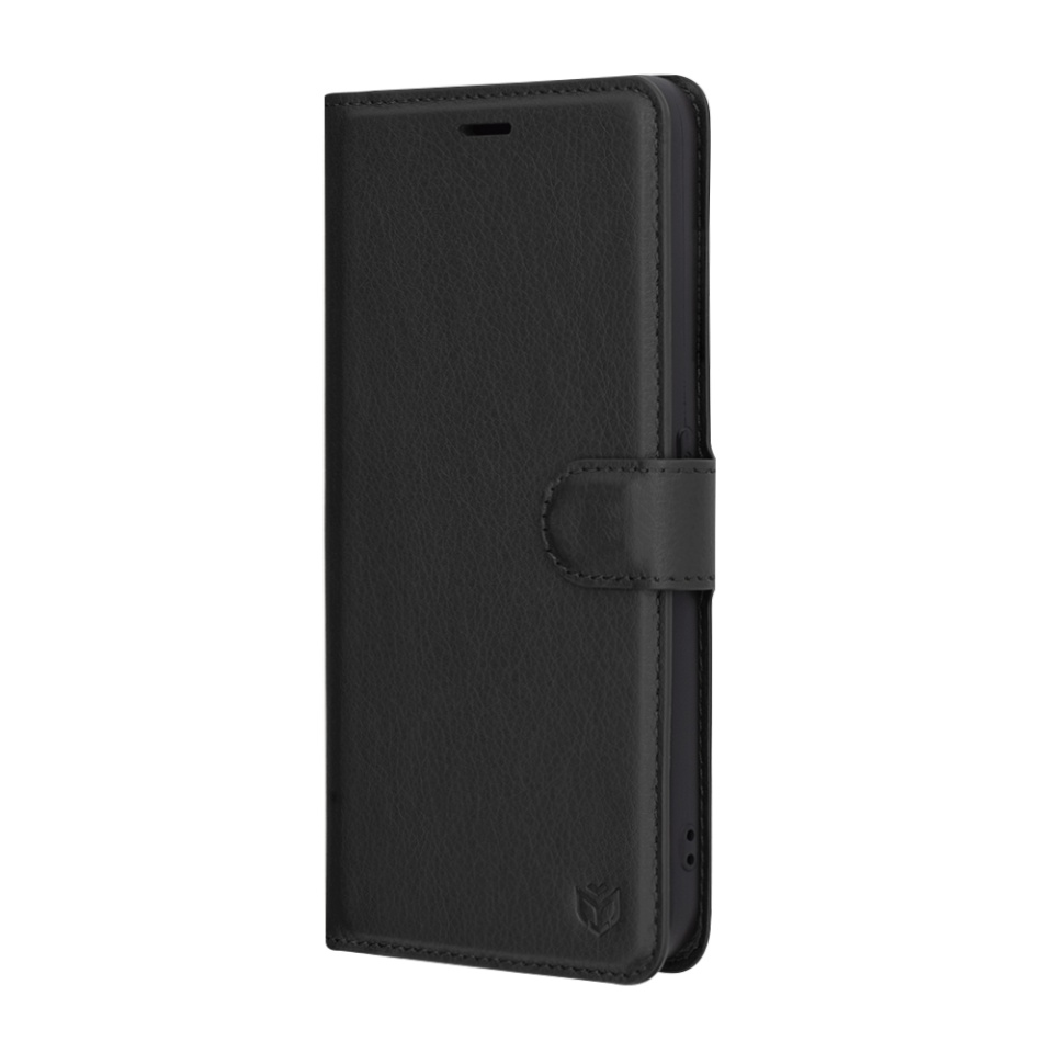 Husa pentru Nothing CMF Phone 1, SKYDDAR INNOVATION, Leather Folio tip Carte, cu Portofel Interior, Finisaje Premium, set cu sticker, Negru - 3 | YEO