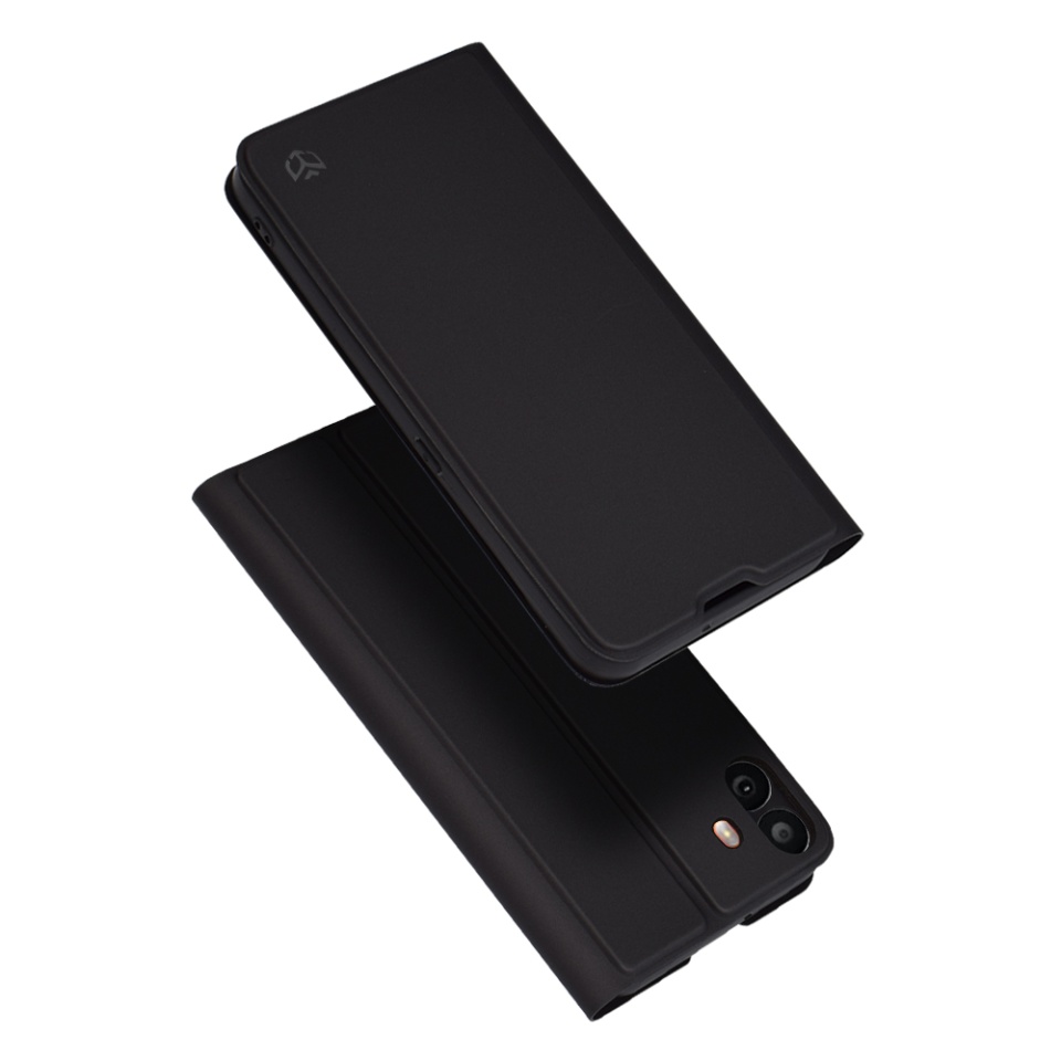 Husa pentru Nothing CMF Phone 1, SKYDDAR INNOVATION, Magskin Book, tip Carte cu Portofel Interior, set cu sticker, Negru