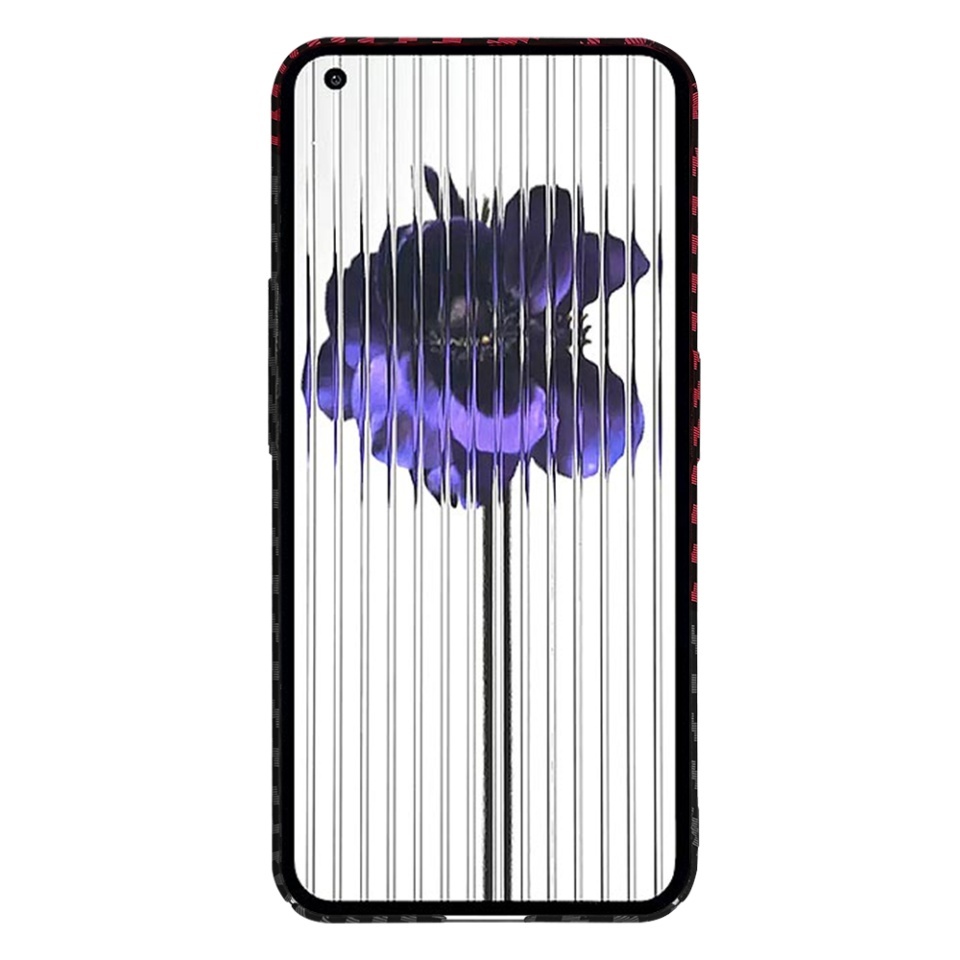 Husa pentru Nothing Phone (1), SKYDDAR INNOVATION, textura carbon, Carbonite FiberShell, set cu sticker, Rosu inchis, - 1 | YEO