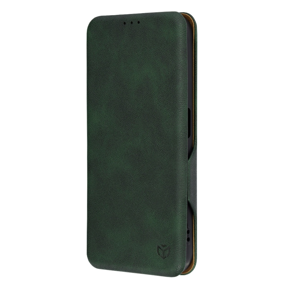 Husa pentru Nothing Phone (2a) / Phone (2a) Plus, SKYDDAR INNOVATION, Safe Wallet tip carte din Piele Ecologica, Suport Carduri, Inchidere Magnetica, Verde, set cu sticker - 3 | YEO