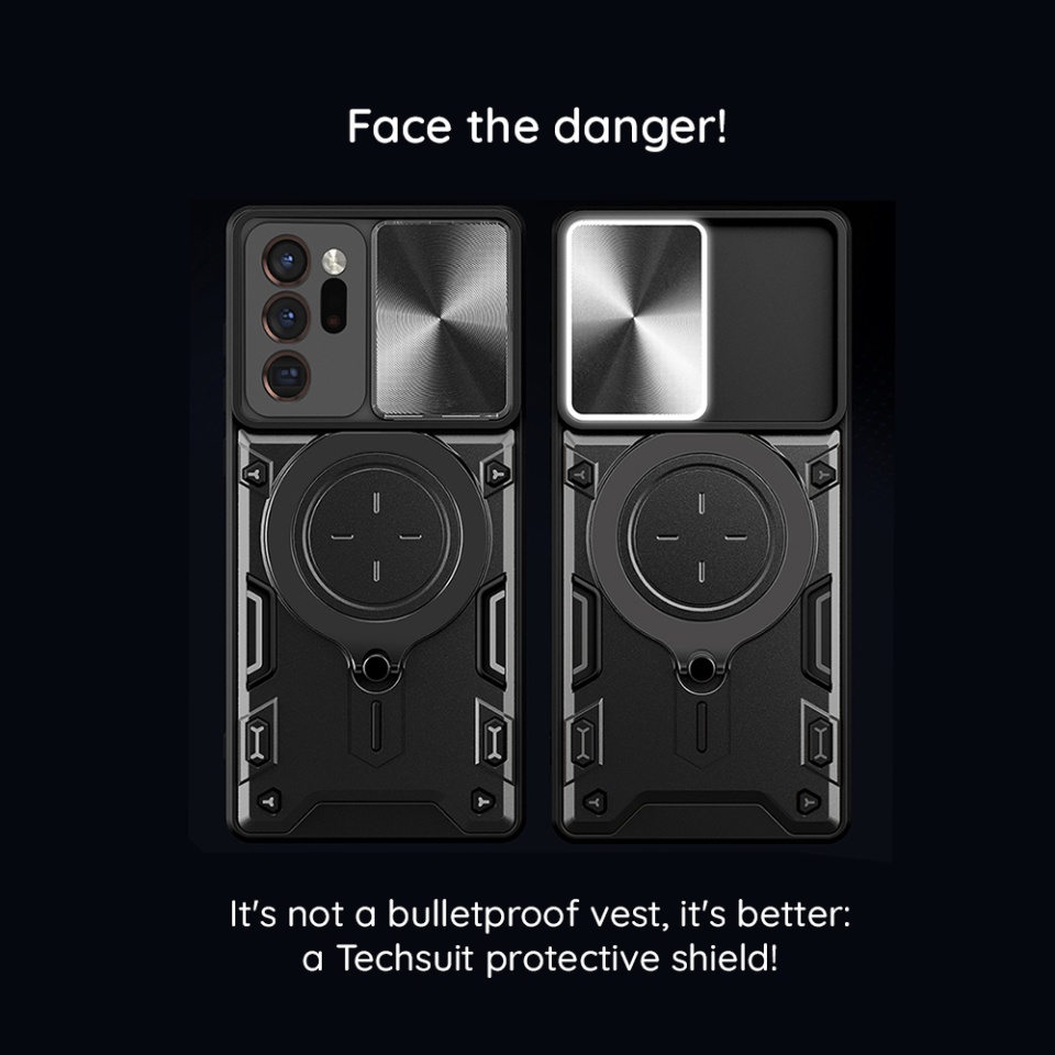 Husa pentru Nothing Phone (3a), SKYDDAR INNOVATION, SafeCover, Inel Magnetic, Protectie Camera, Albastru, set cu sticker - 2 | YEO