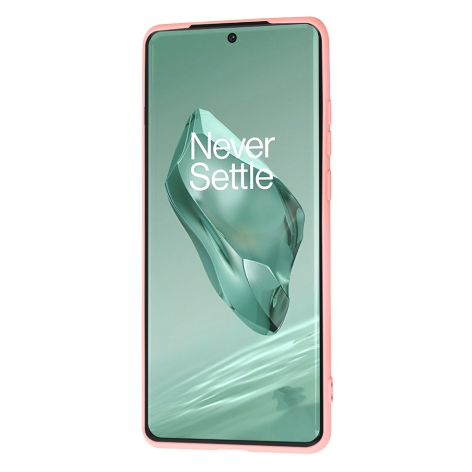 Husa pentru OnePlus 12, SKYDDAR INNOVATION, din Silicon Catifelat, SoftElegance, set cu sticker, Roz - 1 | YEO