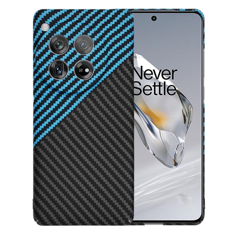 Husa pentru OnePlus 12, SKYDDAR INNOVATION, textura carbon, Carbonite FiberShell, set cu sticker, [Culoare necunoscută],