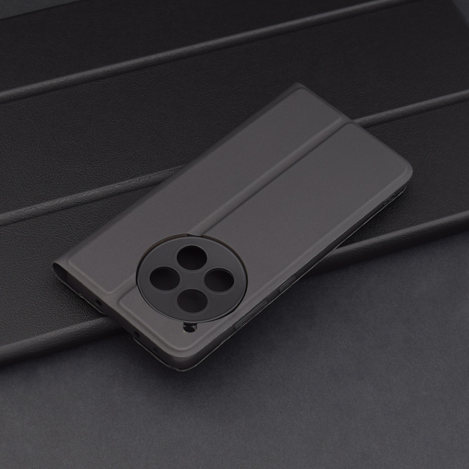 Husa pentru OnePlus 12R, SKYDDAR INNOVATION, Magskin Book, tip Carte cu Portofel Interior, set cu sticker, Negru - 3 | YEO