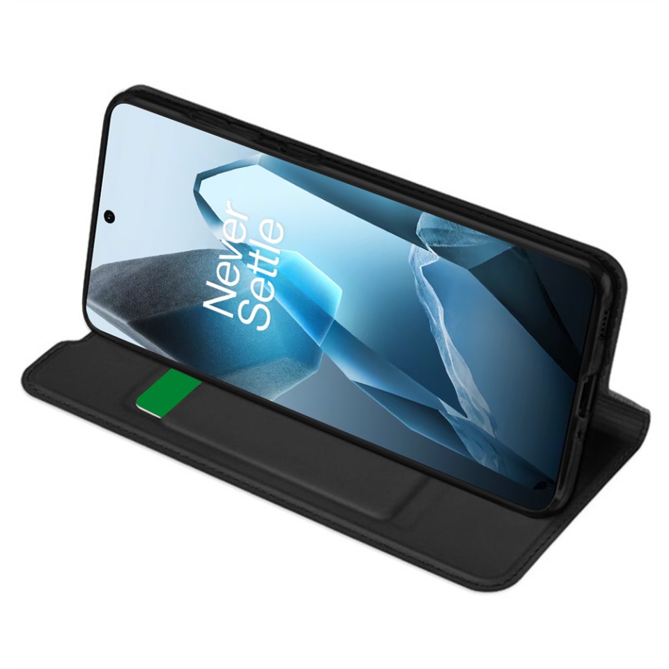 Husa pentru OnePlus 13, SKYDDAR INNOVATION, Magskin Book, tip Carte cu Portofel Interior, set cu sticker, Negru - 1 | YEO