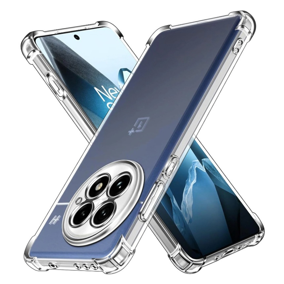 Husa pentru OnePlus 13 , SKYDDAR INNOVATION, Shockproof Clear din Silicon Slim, Transparenta, set cu sticker