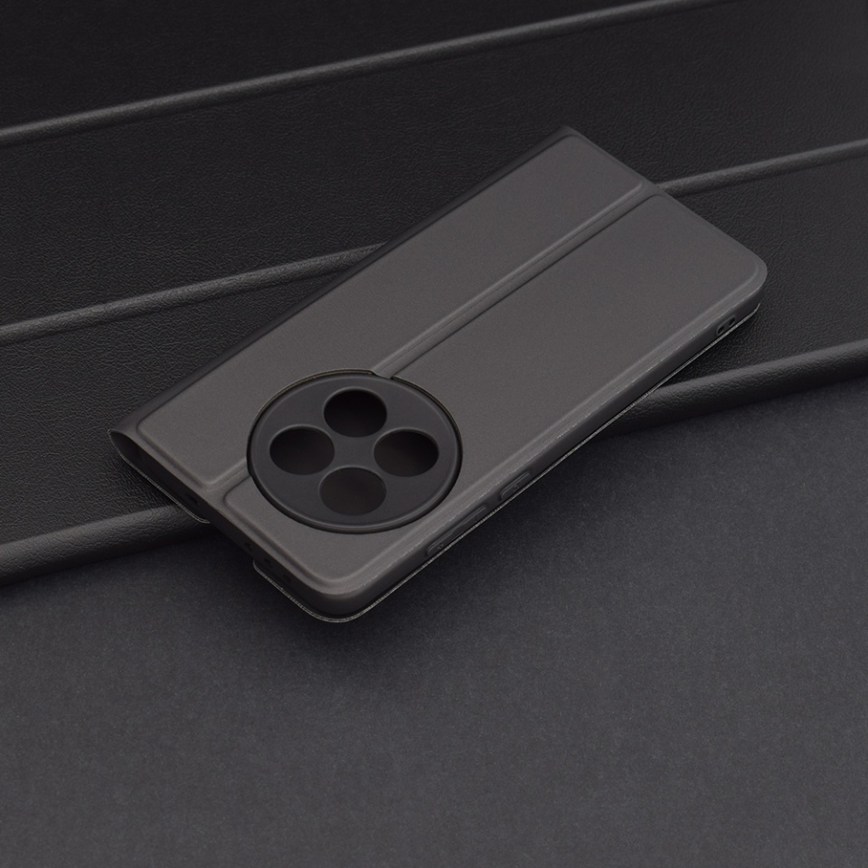 Husa pentru OnePlus 13R, SKYDDAR INNOVATION, Prestige, tip Carte cu Portofel Interior, Negru, set cu sticker - 3 | YEO