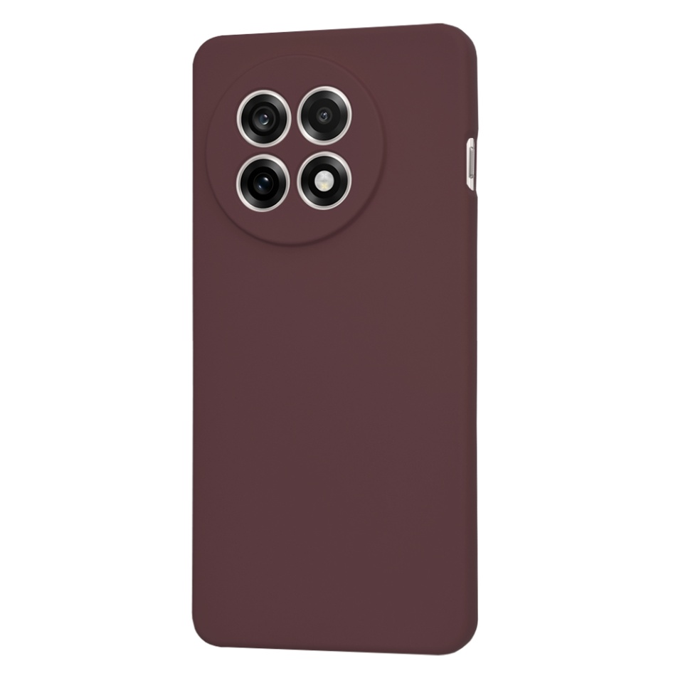 Husa pentru OnePlus 13R, SKYDDAR INNOVATION, SoftElegance din Silicon Catifelat, set cu sticker, Bordo - 2 | YEO