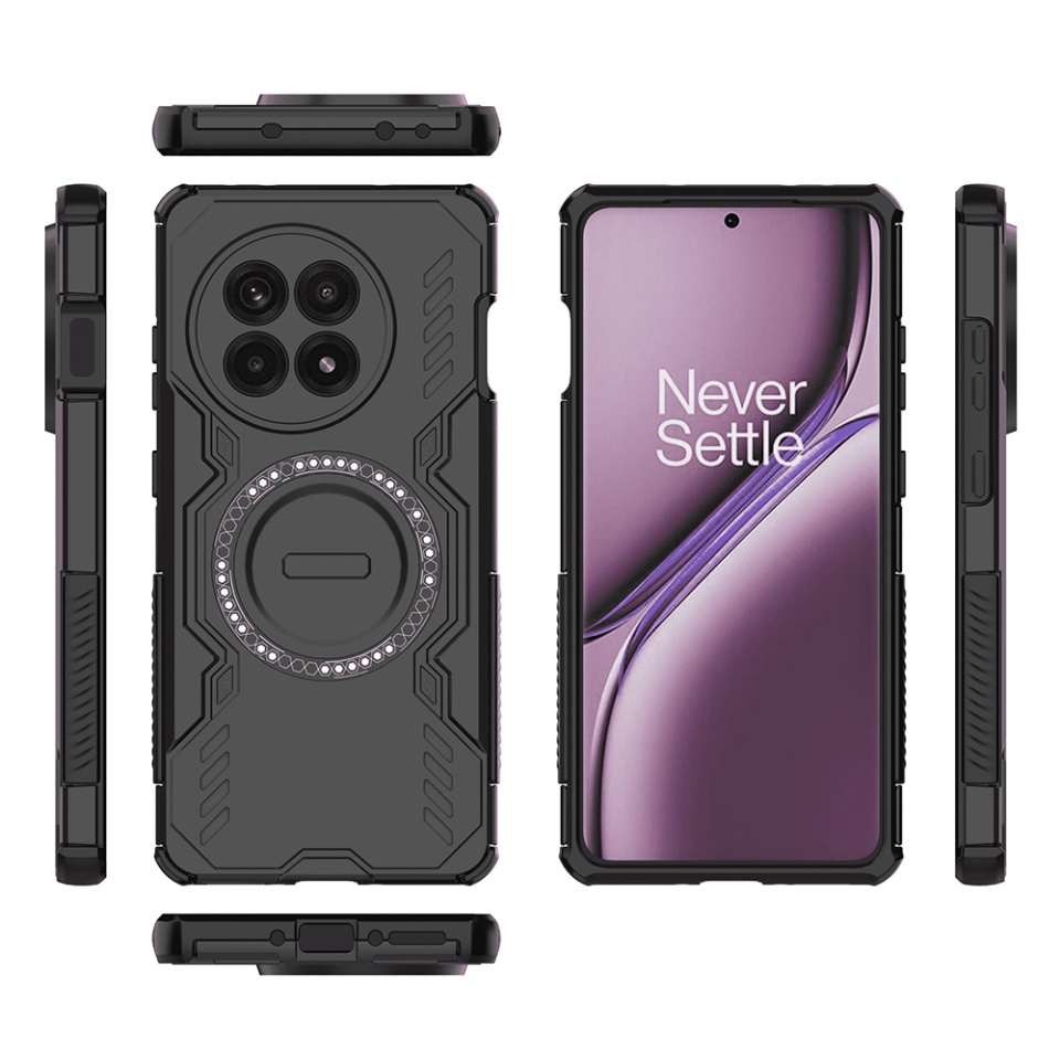 Husa pentru OnePlus 13R, SKYDDAR INOVATION, ArmorMag, Magsafe, set cu sticker, Negru - 3 | YEO