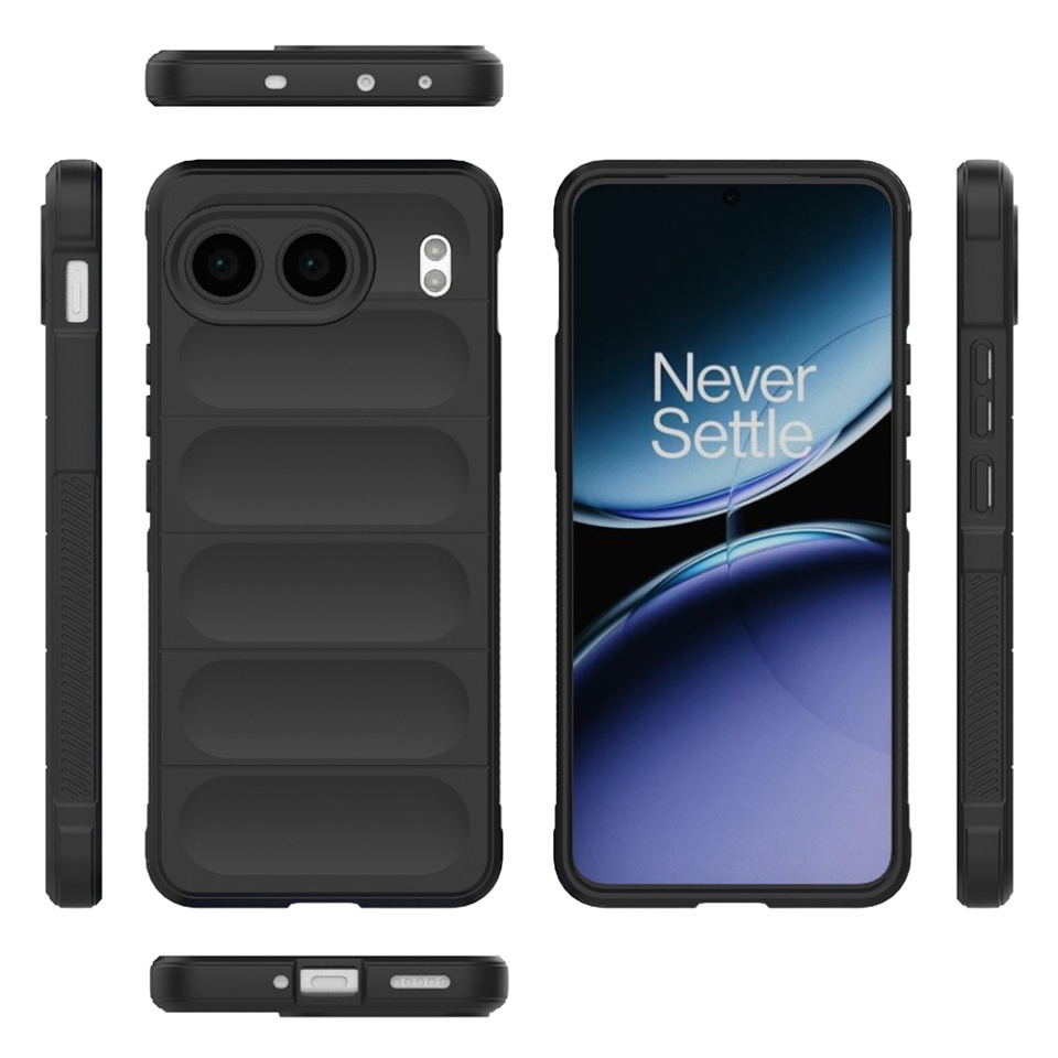 Husa pentru OnePlus Nord 4 eleganta, din silicon mat, SKDR Vogue - Negru - 1 | YEO