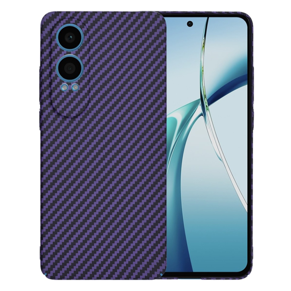 Husa pentru OnePlus Nord CE4 Lite, Finisaj Premium cu Textura de Carbon, Design Elegant, SKDR CarbonFlex - Mov
