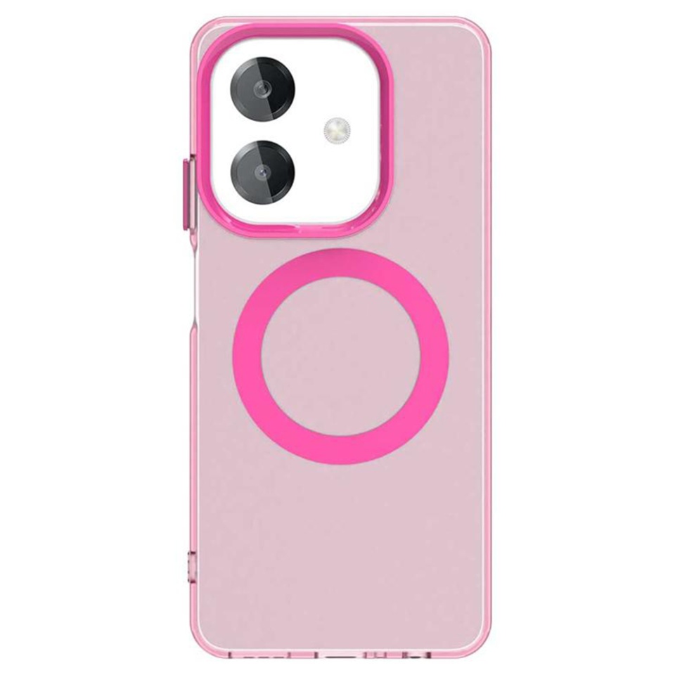 Husa pentru Oppo A40 4G / A60 5G, SKYDDAR INOVATION, CandyCase, Magsafe, set cu sticker, Roz - 1 | YEO