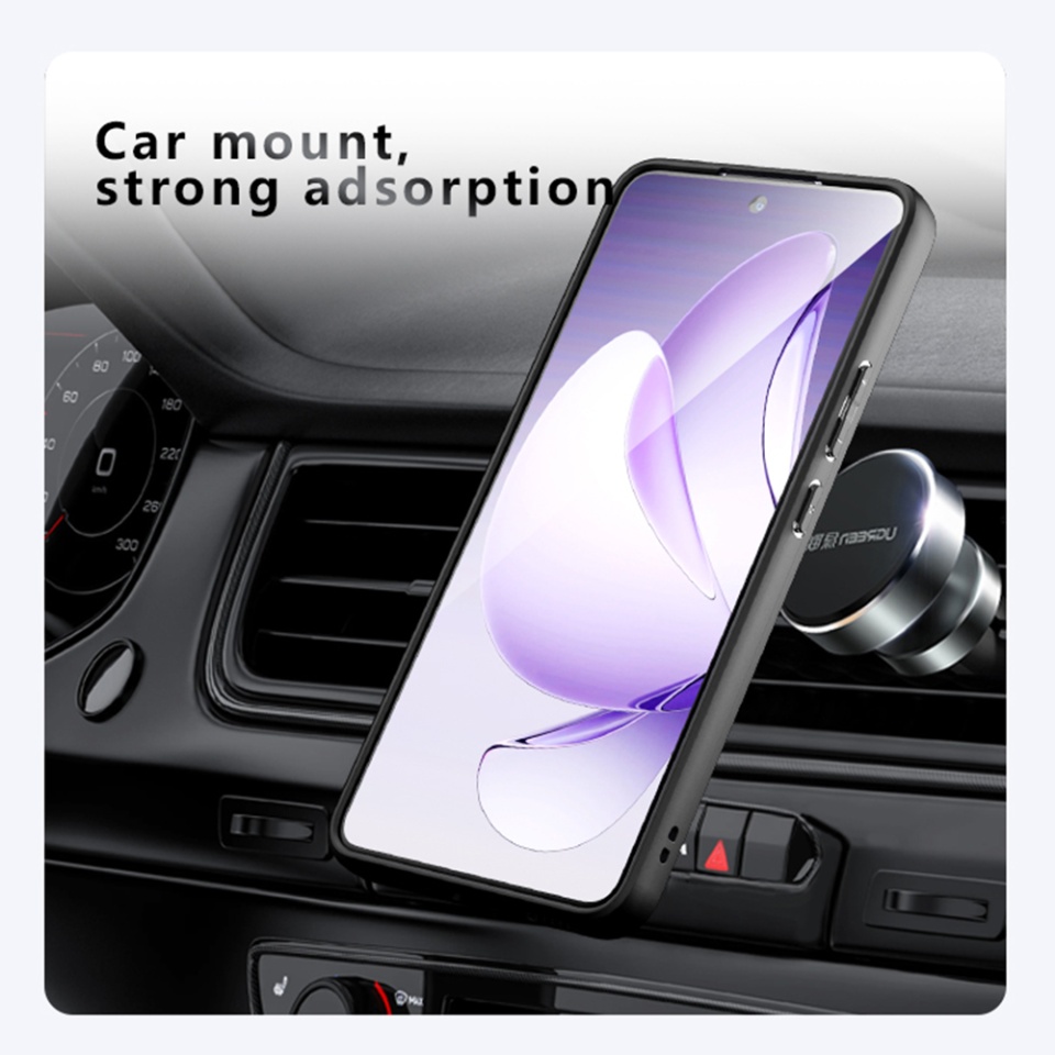 Husa pentru Oppo A5 Pro 5G / A5 Pro 4G, SKYDDAR INNOVATION, PureFrost MagSafe, AntiSoc, set cu sticker, Negru frost - 1 | YEO